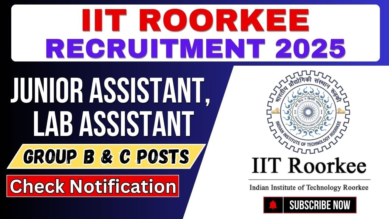 IIT Roorkee Recruitment 2025