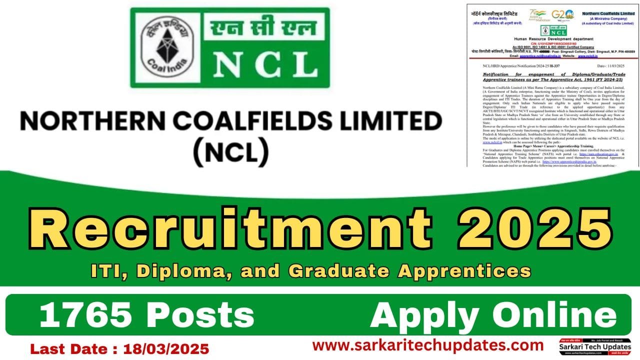 NCL Apprentice Recruitment 2025