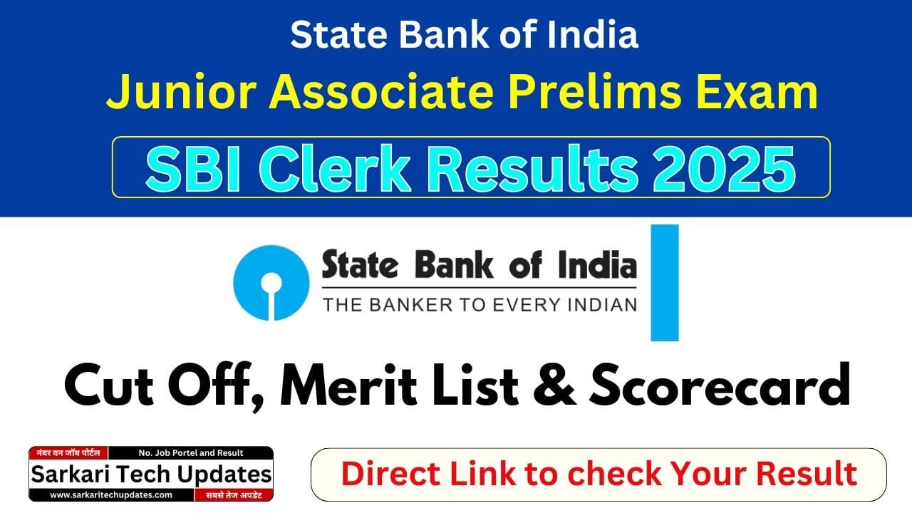 SBI Clerk Result 2025