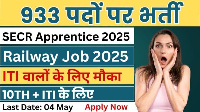 Railway RRC SECR Nagpur Apprentice Online Form 2025