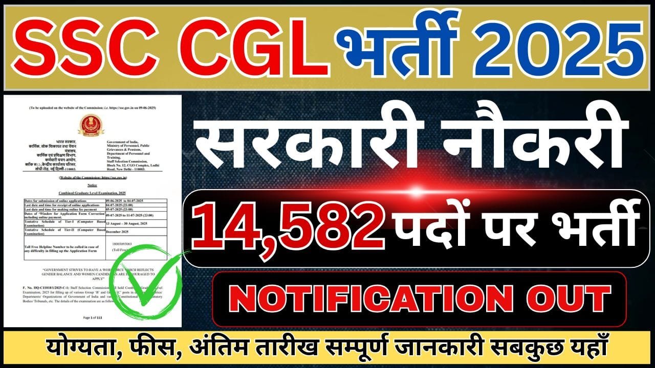 SSC CGL Recruitment 2025