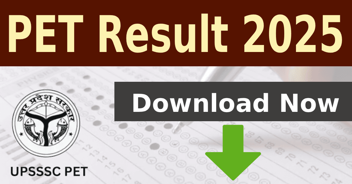 UPSSSC PET Result 2025